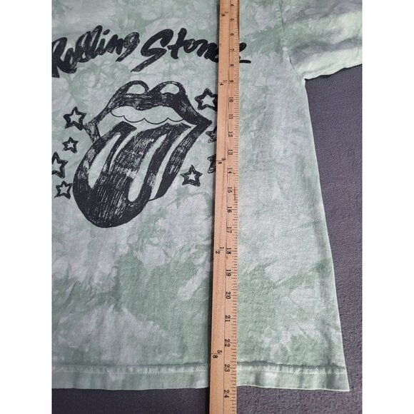 DAYDREAMER x FREE PEOPLE Rolling Stones Tie Dye Tongue Graphic T Shirt Green - Picture 6 of 6